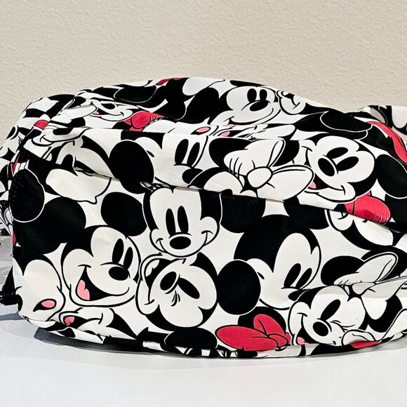 Disney Mickey & Minnie Mouse Drawstring Travel Tote Bag with Pouches - Rare! - Picture 9 of 10